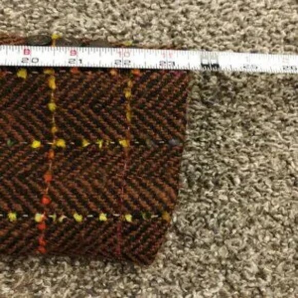 Salvatore Ferragamo Blazer Jacket Tweed Wool Herringbone Plaid Womens 46 (US 12) - Picture 12 of 14